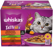Whiskas kapsičky Tasty mix Country ve šťávě pro dospělé kočky 24x 85 g