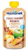 Hamánek Kapsička s jablkem, banánem, meruňkou a polentou