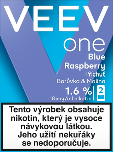 VEEV ONE Blue Raspberry 2 náplně do e-cigarety 1,6%