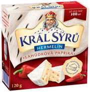 Král Sýrů Hermelín lahůdková paprika