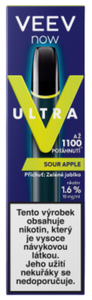 VEEV Jednorázová  e-cigareta NOW ULTRA Sour Apple 18mg