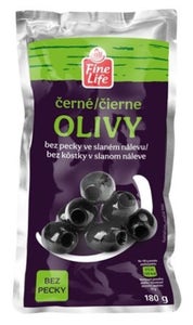 Fine Life Olivy černé ve slaném nálevu