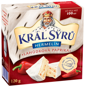 Náhled kategorie Král Sýrů Hermelín lahůdková paprika