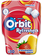 Orbit Refreshers žvýkačky bez cukru, Jahoda a citron