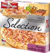 Don Peppe Selection Pizza slanina & smažená cibulka pečená na kameni