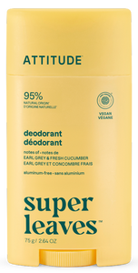 Attitude Super leaves Deodorant bez hliníku - Earl Grey a okurka