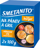 Smetanito Sýr na gril a na pánev burger