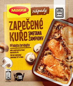 Maggi NÁPADY Zapečené kuře se žampiony a smetanou