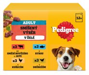 Pedigree kapsičky smíšený výběr v želé pro dospělé psy 12x100 g