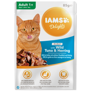 IAMS Delights Kapsička tuňák a sleď v želé pro kočky