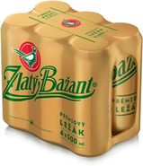 Zlatý Bažant Světlý ležák Multipack, plech 6x0,5l