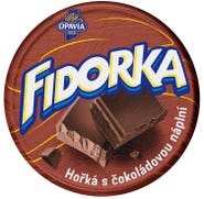 Opavia Fidorka Hořká s čokoládovou náplní hnědá