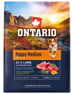 Ontario Krmivo Medium Lamb & Brown Rice pro štěňata