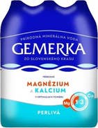 Gemerka Magnézium a kalcium perlivá minerální voda 6x1,5l