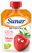 Sunar Do ručičky ovocná kapsička jahoda 4m+