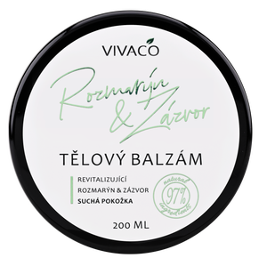Vivaco Přírodní tělový balzám Rozmarýn & Zázvor