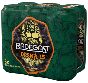 Radegast Drsná 15 silné polotmavé, 6x0,5 l