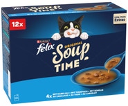 Felix Polévky pro kočky treska, tuňák, platýs 12x48g