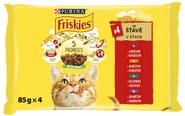 Friskies kapsičky pro kočky kuře, hovězí, jehněčí, kachna 4x85g