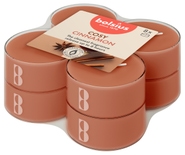Bolsius Čajové maxi svíčky Apple & Cinnamon,  8ks