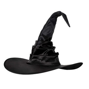 Seizis Klobouk látkový černý se zlatým potiskem 49cm