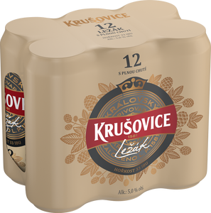 Krušovice Královský ležák 12, světlý, plech multipack 6x500 ml
