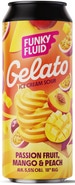 Funky Fluid Gelato - Passionfruit, Mango & Peach, plech