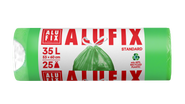 Alufix Pytle na odpadky zatahovací 35 l, 25 ks, HDPE  zelené