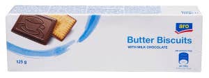 ARO Butter Biscuits Máslové sušenky s mléčnou čokoládou