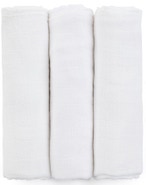 Petite&Mars Sada plen bambusová mušelínová 3ks Moussy Total White, 68x68 cm