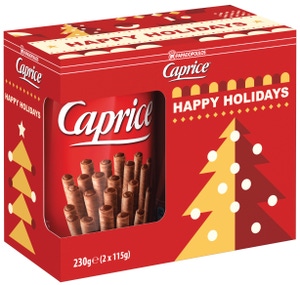 Caprice Plněné trubičky  Xmas pack 2x115g