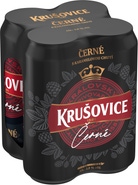 Krušovice Černé pivo 4x500ml plech