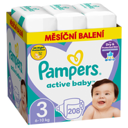 Pampers Active Baby Měsíční balení vel. 3 (6-10 kg)