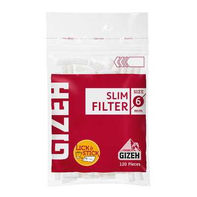 Czech Republic product data sample: Gizeh Cigaretové filtry Slim 120 ks