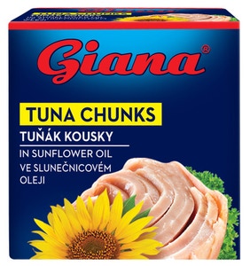 Náhled kategorie Giana Tuňák kousky ve slunečnicovém oleji
