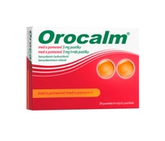Orocalm Med a pomeranč 3 mg 20 pastilek