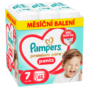 Pampers Premium Plenkové kalhotky Monthly Box, vel. 7 (15+ kg)