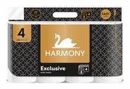 Harmony Exclusive Pure White Toaletní papír, 4vrstvý, 8 rolí
