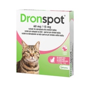 Dronspot 60 mg/15 mg pro střední kočky spot-on 2x0,7 ml