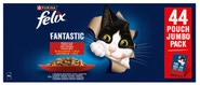 Felix Fantastic Multipack hovězí/kuře/kachna/jehně v želé 44x85g