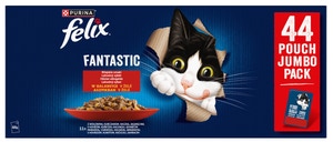 Felix Fantastic Multipack hovězí/kuře/kachna/jehně v želé 44x85g