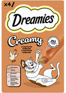 Dreamies Creamy s kuřecím pro kočky 4x10g