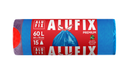 Alufix Pytle na odpadky zatahovací 60 l, 15 ks, LDPE  modré