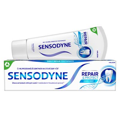 Czech Republic product data sample: Sensodyne Repair & Protect zubní pasta s fluoridem