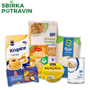 Sbírka potravin - Pár nezbytností za 150 Kč