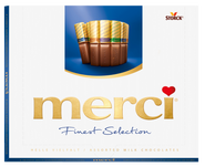 Merci 4 druhy mléčných čokoládových specialit