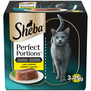 Sheba Perfect Portions vaničky s kuřecím pro dospělé kočky 3x 75 g