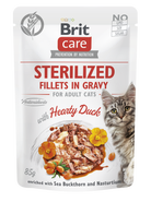 Brit Care Cat Sterilized Fillets in Gravy with Hearty Duck