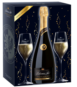 Bohemia Sekt Prestige Demi Sec + 2 sklenice