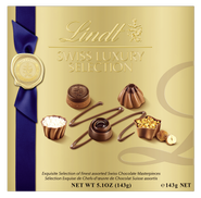 Lindt švýcarské výběrové čokoládové pralinky